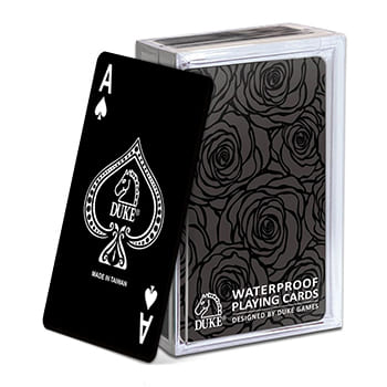 Black playing cards-with special gloss varnish