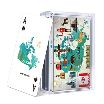 Map Plastic Playing Cards - Canada