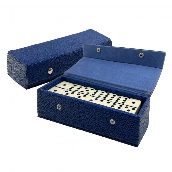 Domino Set in Small Leatherette Case