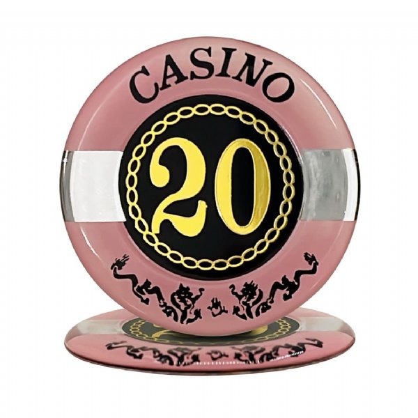 Acrylic Poker Chip - Rounded - 45mm