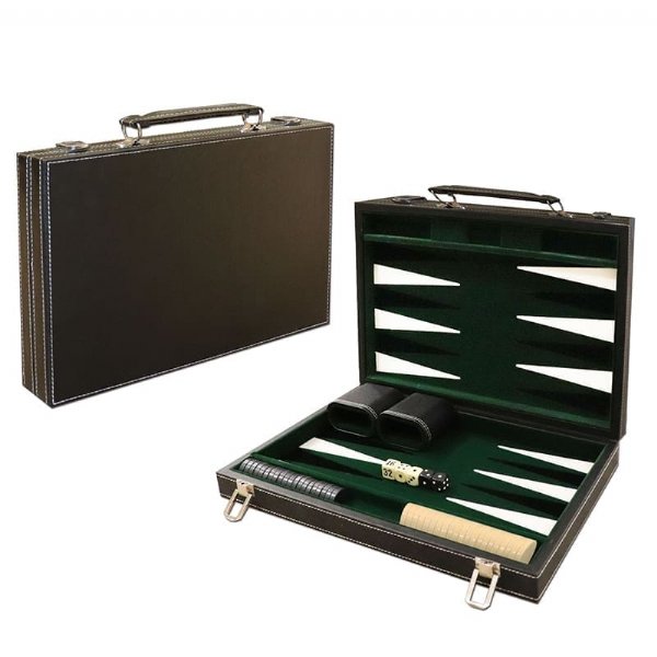 Premium Leatherette Backgammon Set