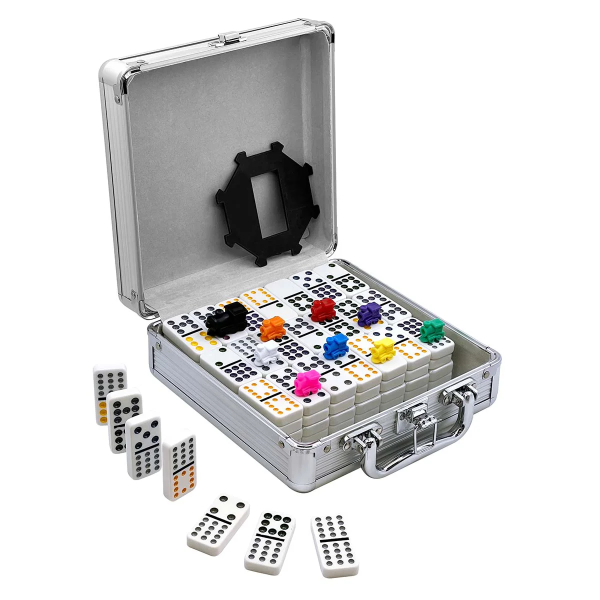 Domino Set in Aluminum Case