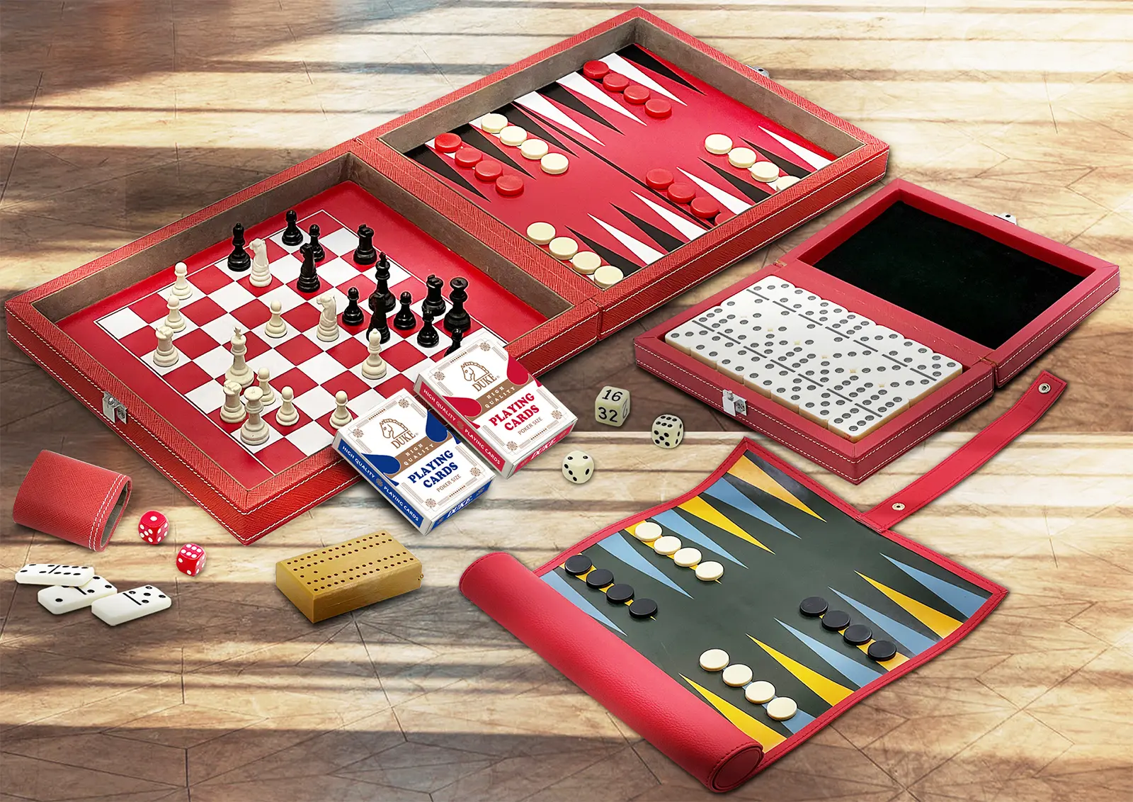 亮紅多款經典棋盤遊戲合集